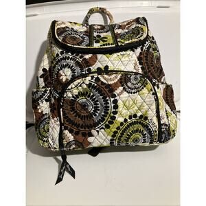 Vera Bradley "Cocoa Moss" Quilted Campus Backpack, Retired Pattern‎ Fall 2013